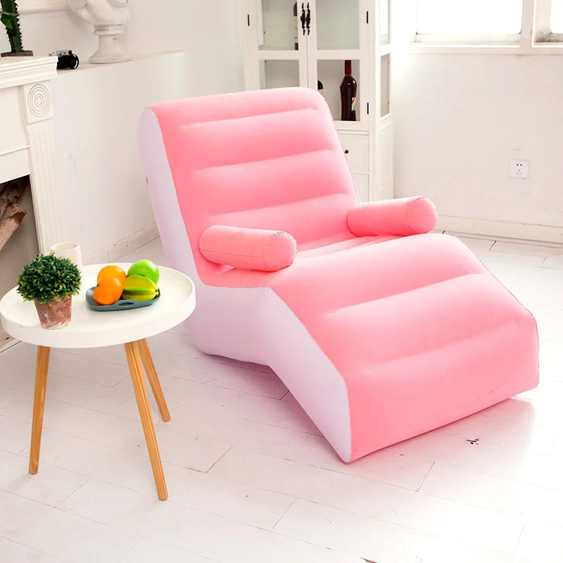 2025 Living Room S Shape Inflatable Sofa Chair Cheap Single Designer Sofa Lazy Divano Home Furniture