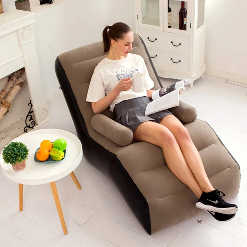 2025 Living Room S Shape Inflatable Sofa Chair Cheap Single Designer Sofa Lazy Divano Home Furniture
