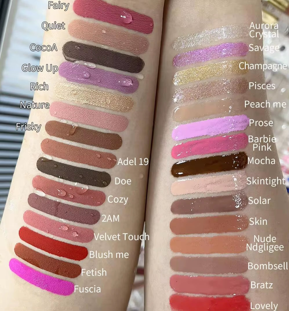 Liquid Lipstick Waterproof Long Lasting Private Label Lipsticks Vegan Nude Matte Lipstick 2025