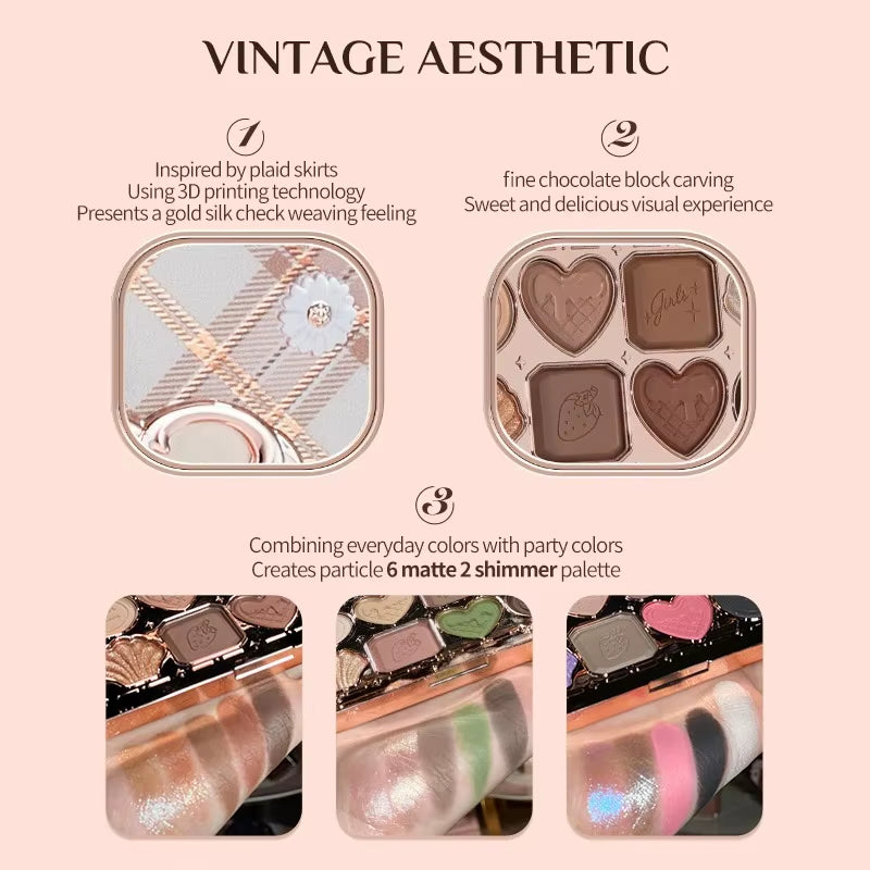 2025 Eyeshadow Palette - Highly Pigmented, Long-Lasting Vegan Formula with Shimmer, Matte, and Glitter Shades, Cruelty-Free