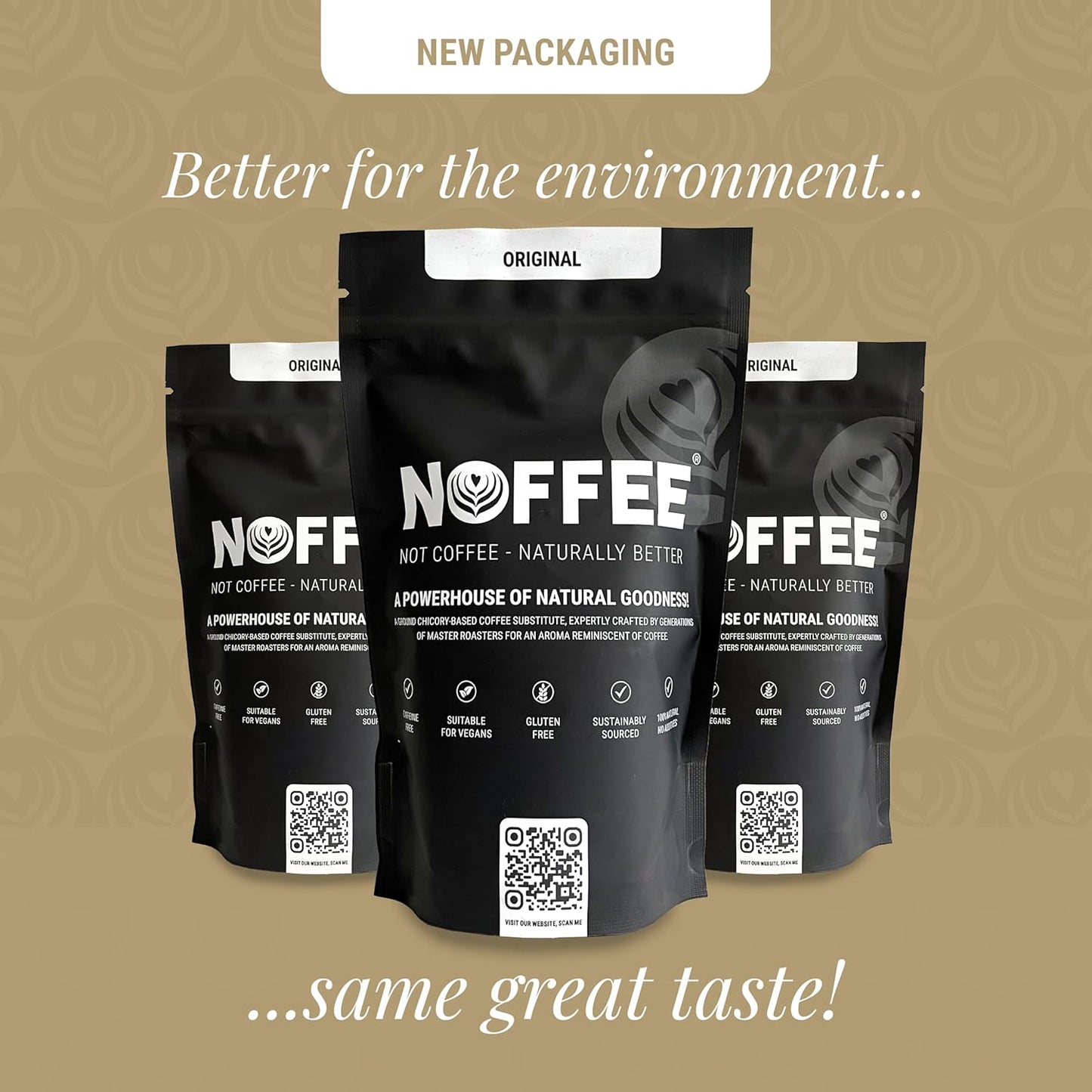 2026 Chicory Coffee Alternative 200G – Caffeine Free Coffee Substitute - Gluten Free, Vegan Chicory Root Drink – Medium to Dark Blend Ground for Versatile Brewing