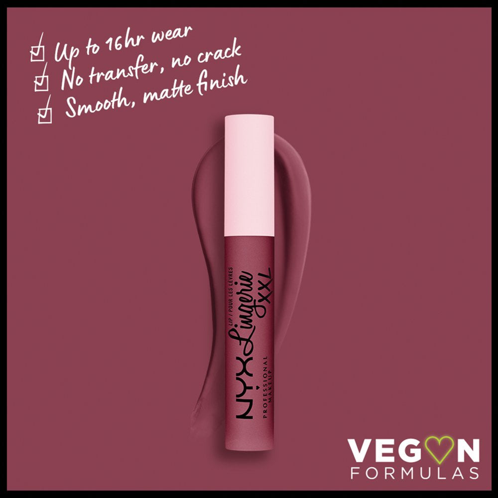 Lip Lingerie XXL Liquid Lipstick, Bust Ed, 0.13 Fl. Oz. vegan