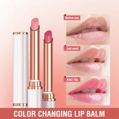 2026 Colour Changing Lip Balm, Vegan and Harmless Lip Balm, Pink Shimmering Lip Balm, Moisturizing and Plumping