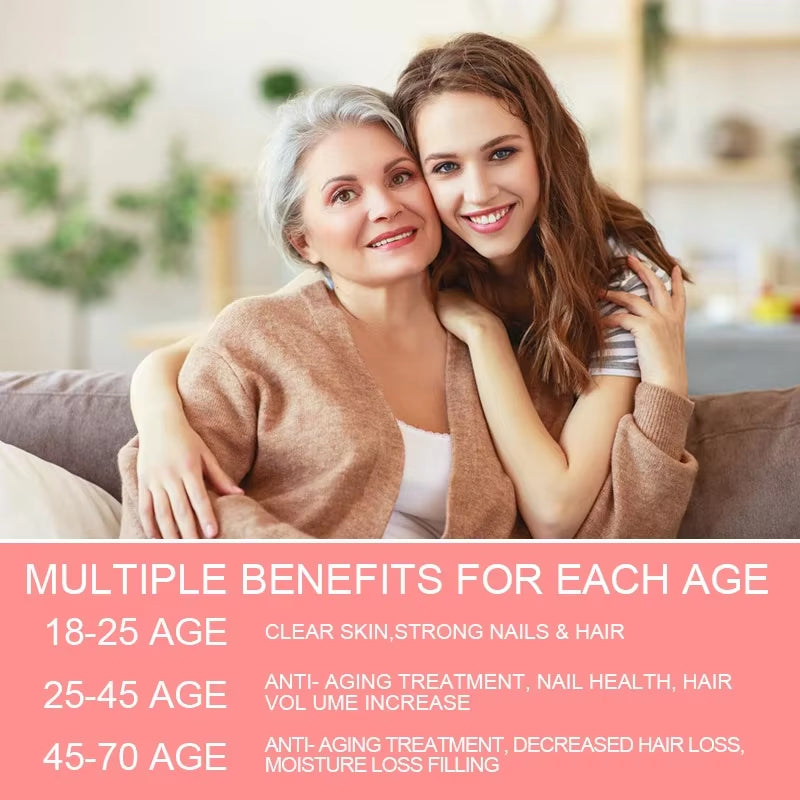 2026 Biotin and Collagen Supplement, Vegan Capsules Non-Gmo, Gluten-Free