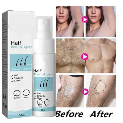  "Advanced Hair Growth Inhibitor: Painless Hair Remover Spray for Women - Effective Depilatory Body Cream for Armpits, Legs, and Arms"