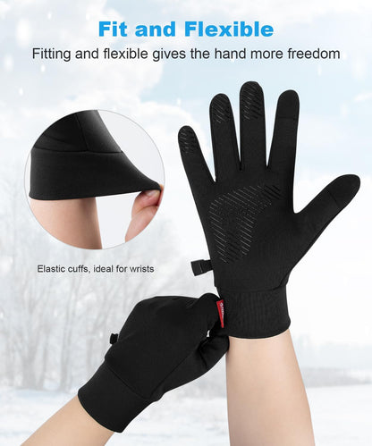 "Stay Warm and Connected on Winter Adventures with our Unisex Touch Screen Gloves - Lightweight, Good for Outdoor Activities"