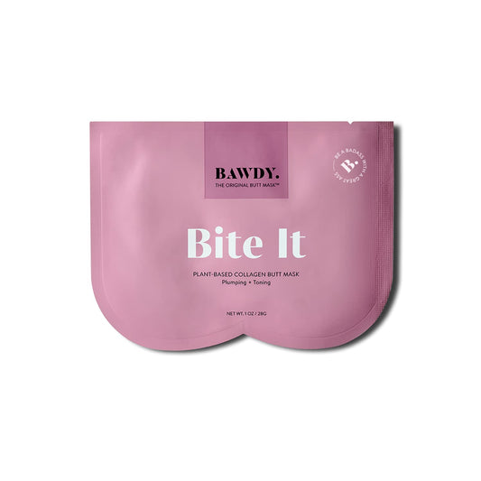 Bite It - Plant Based Collagen Butt Mask - Hydrating + Toning Beauty Mask for Your Butt - 2 Sheets, One for Each Cheek - Clean Beauty Mask for Your Butt (2 Sheets - Single Use)