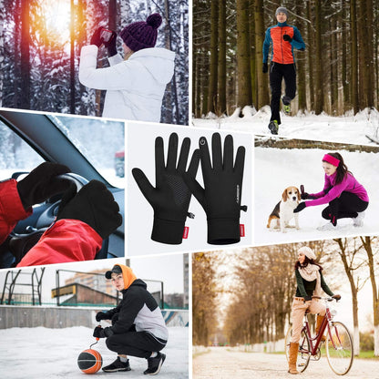 "Stay Warm and Connected on Winter Adventures with our Unisex Touch Screen Gloves - Lightweight, Good for Outdoor Activities"