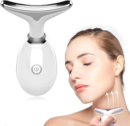 "Wavy Chic Beauty: 7 Color Facial Massager for Youthful Skin, Neck Firming, and Jawline Contouring - The Ultimate Anti-Aging Device for Daily Beauty"