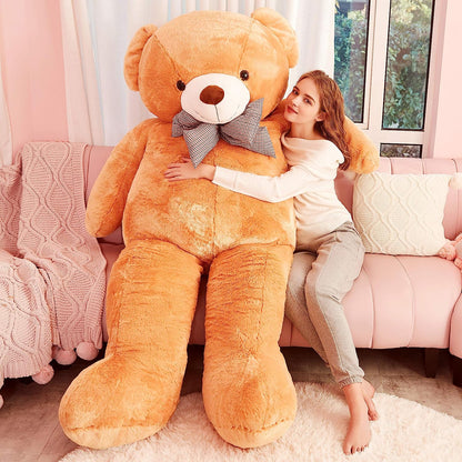 Giant Teddy Bear Plush Toy Stuffed Animals (Brown, 70 Inches)