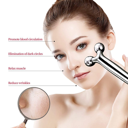 Face Roller Facial Roller Face Massager for Face Lift - Facial & Body Beauty Roller Skin Care Tool for Face, Eyes, Neck, Body
