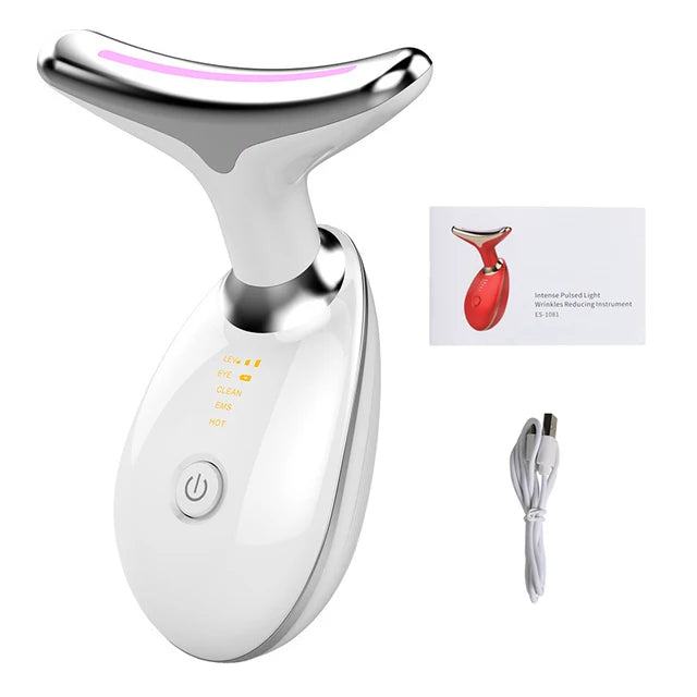 "Advanced Facial Lifting Device with EMS Microcurrent Technology for Skin Tightening, Wrinkle Reduction, and Double Chin Removal - Premium Skin Care Beauty Tool"