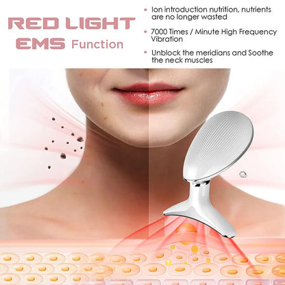 "Advanced Facial Lifting Device with EMS Microcurrent Technology for Skin Tightening, Wrinkle Reduction, and Double Chin Removal - Premium Skin Care Beauty Tool"