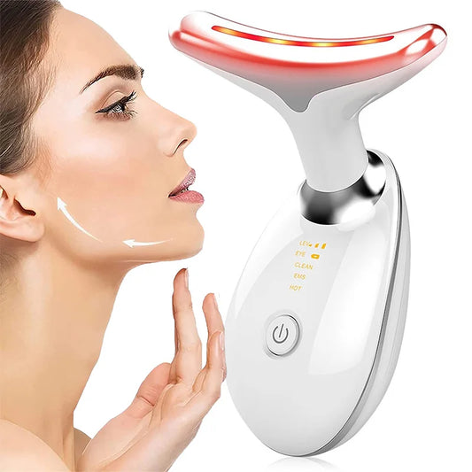 "Advanced Facial Lifting Device with EMS Microcurrent Technology for Skin Tightening, Wrinkle Reduction, and Double Chin Removal - Premium Skin Care Beauty Tool"