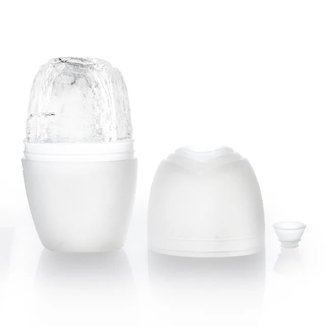 "Revitalize your Skin with our Silicone Ice Roller Cube Trays - Ultimate Face Massager for Acne Reduction, Pore Shrinkage, and Youthful Skin Care"