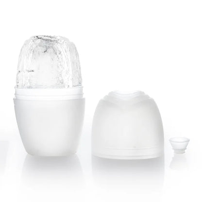 "Revitalize your Skin with our Silicone Ice Roller Cube Trays - Ultimate Face Massager for Acne Reduction, Pore Shrinkage, and Youthful Skin Care"