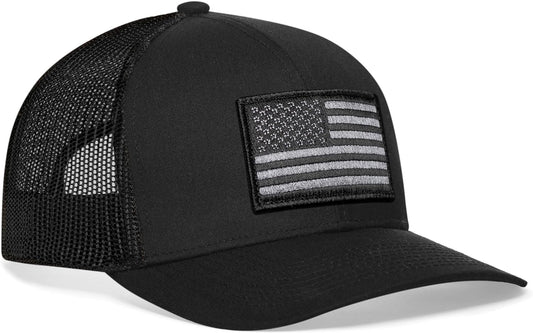 American Flag Hat, USA Trucker Hat for Men & Women, Adjustable Baseball Cap, Mesh Snapback, Durable Outdoor Hat