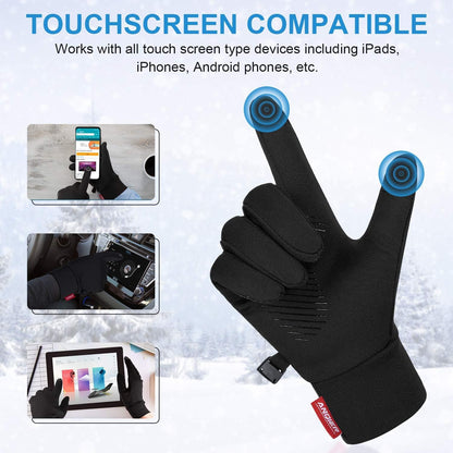 "Stay Warm and Connected on Winter Adventures with our Unisex Touch Screen Gloves - Lightweight, Good for Outdoor Activities"