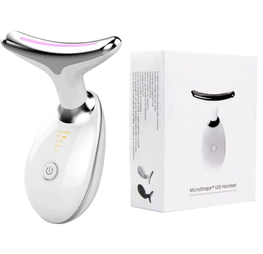 "Wavy Chic Beauty: 7 Color Facial Massager for Youthful Skin, Neck Firming, and Jawline Contouring - The Ultimate Anti-Aging Device for Daily Beauty"